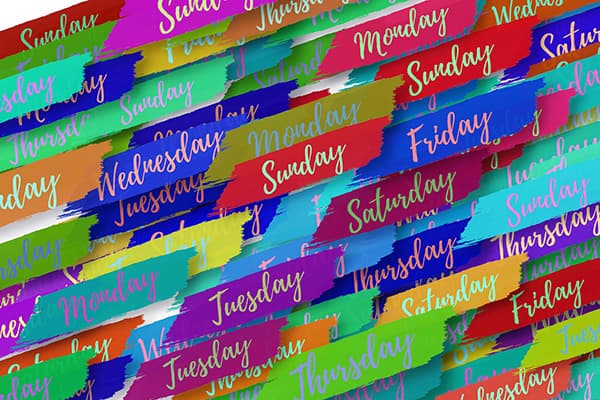 Days of the week